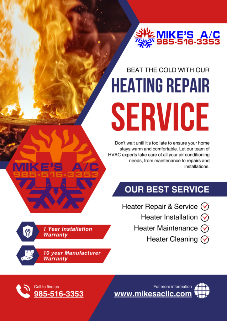 Reliable heater repair in Bush, La